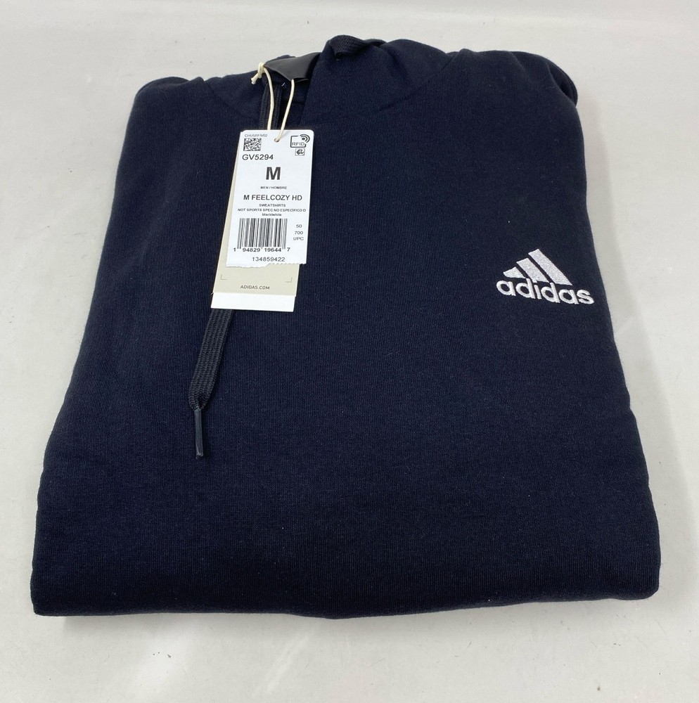 Adidas Essentials Feelcozy HD Hoodie GV5294 Black/White Men’s Medium