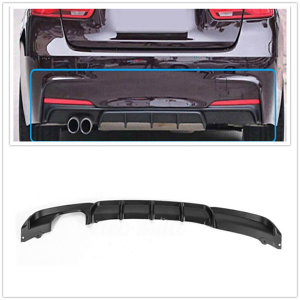 Car Rear Bumper Diffuser For BMW 3 Serie F30 F31 12-18 Matte Performance Style