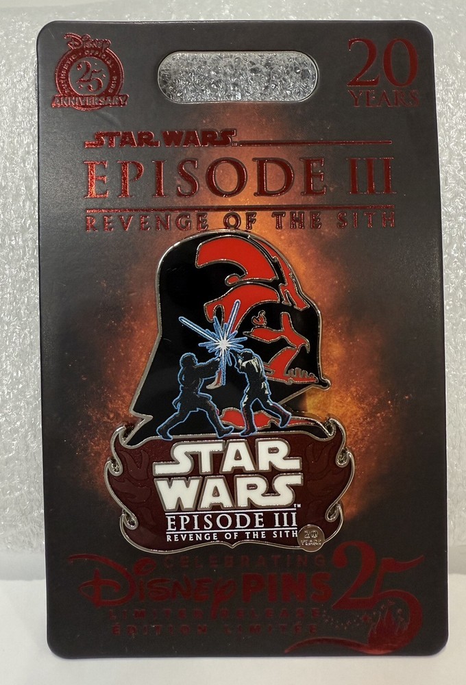 2025 Disney Parks Star Wars Revenge of the Sith 20th Anniversary Limited Release Pin