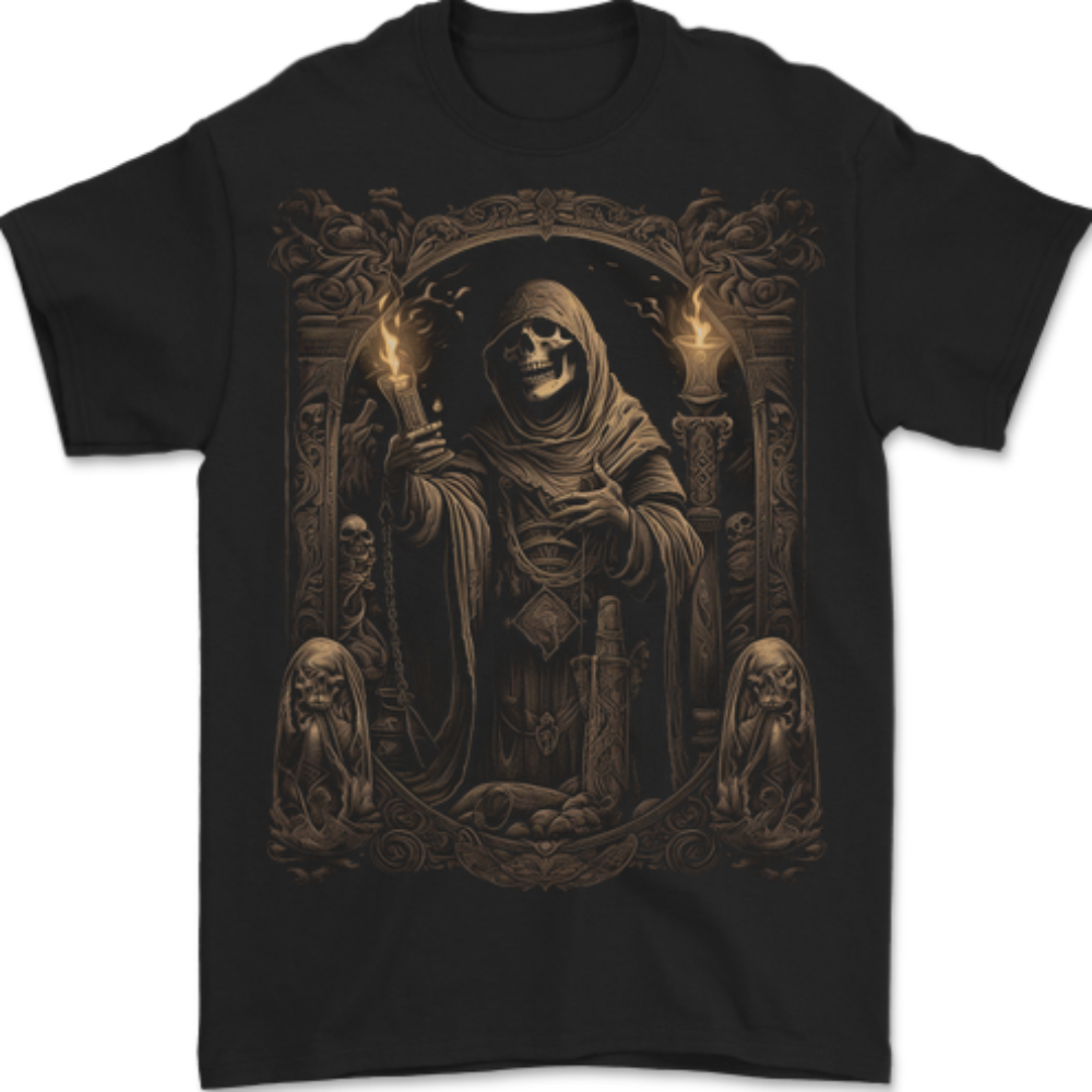 Gothic Grim Reaper Goth Heavy Metal Skull 13 Mens T-Shirt 100% Cotton