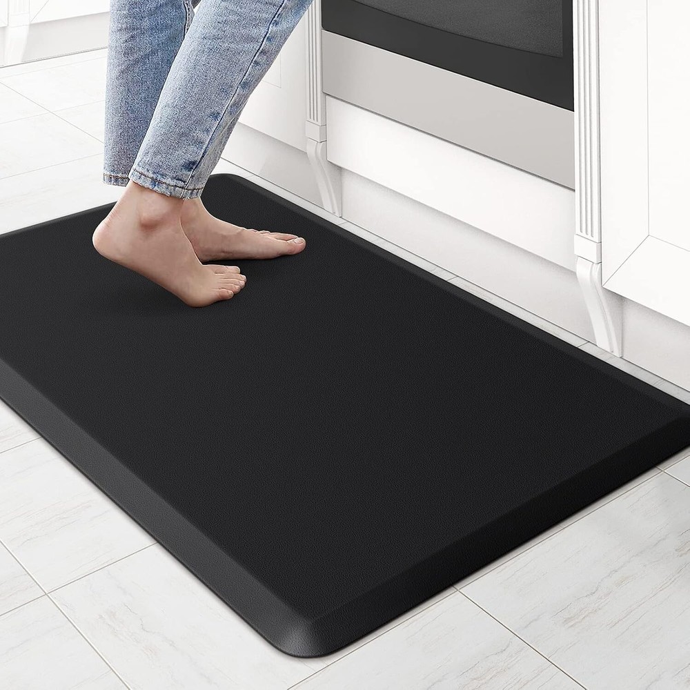 KitchenClouds Anti-Fatigue Cushioned Kitchen Mat 17.3x28 Inch Waterproof Non-Slip Rug