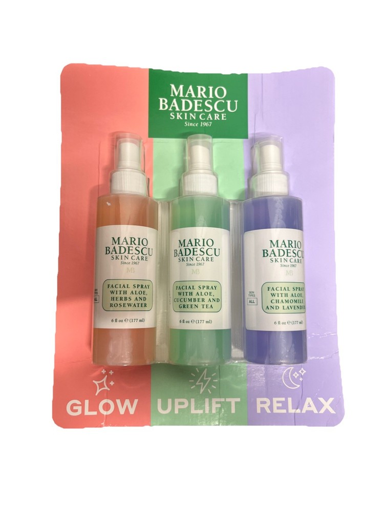 Mario Badescu Aloe Facial Spray 3-Pack 6oz Each New Sealed