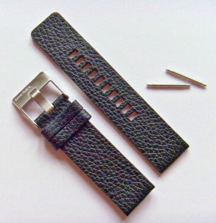 DIESEL Original Replacement Leather Strap DZ1766 Watch Strap Black 24 Mm