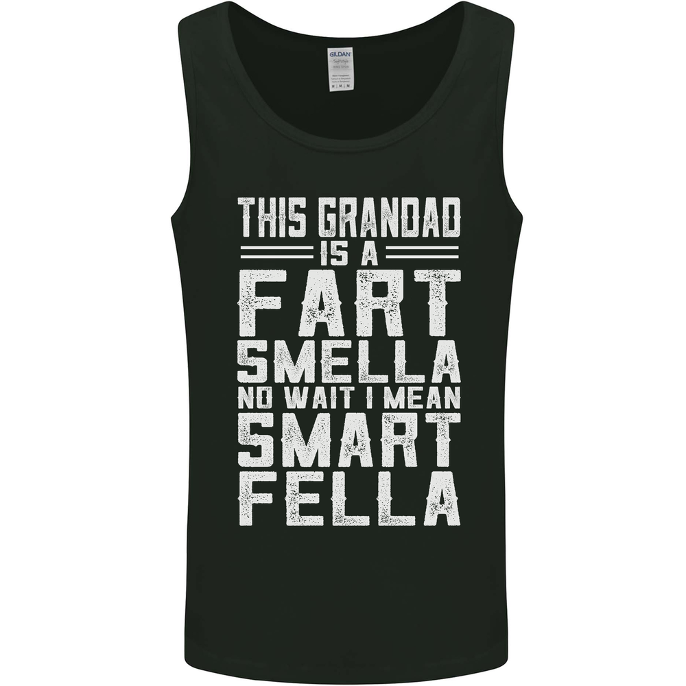 Grandad Is a Fart Smella Funny Fathers Day Mens Vest Tank Top