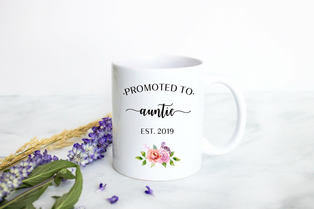 Aunt Gift Best Aunt Mug New Aunt Gift Baby Announcement Best Auntie Gift Custom