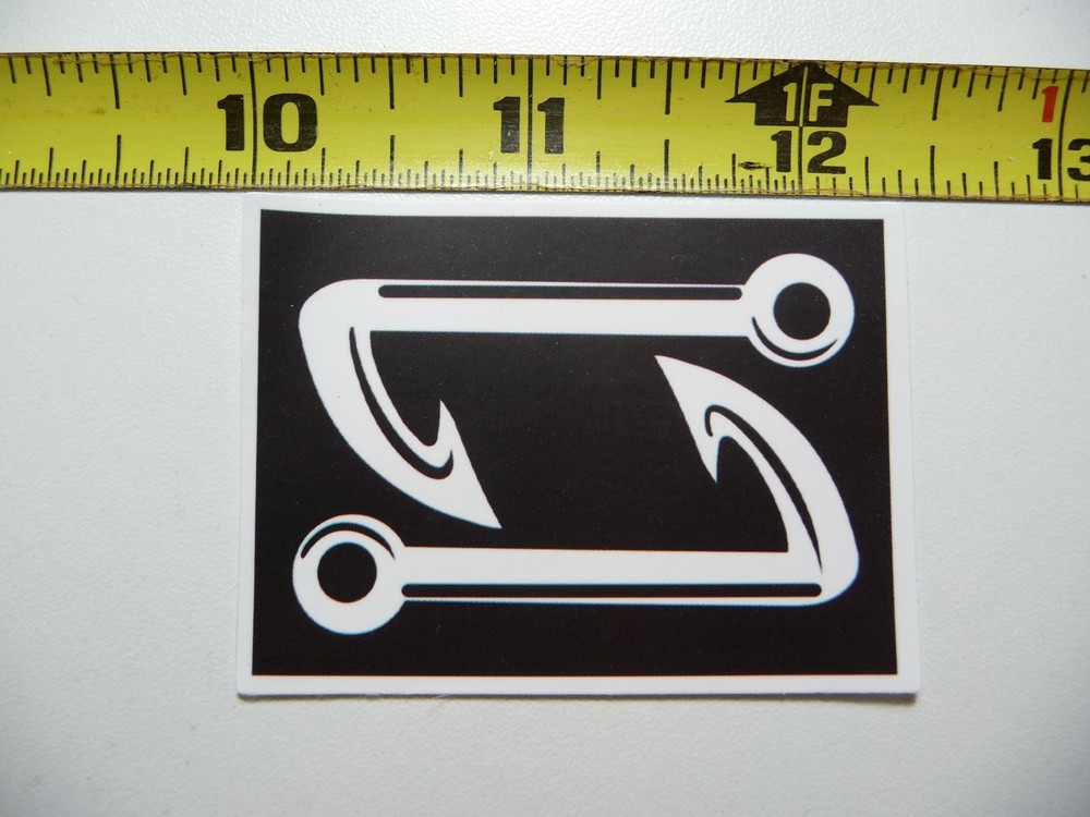 SERIOUS FISH HOOKS FISHING DECAL STICKER SPORTS OUTDOOR LIFE HOBBY