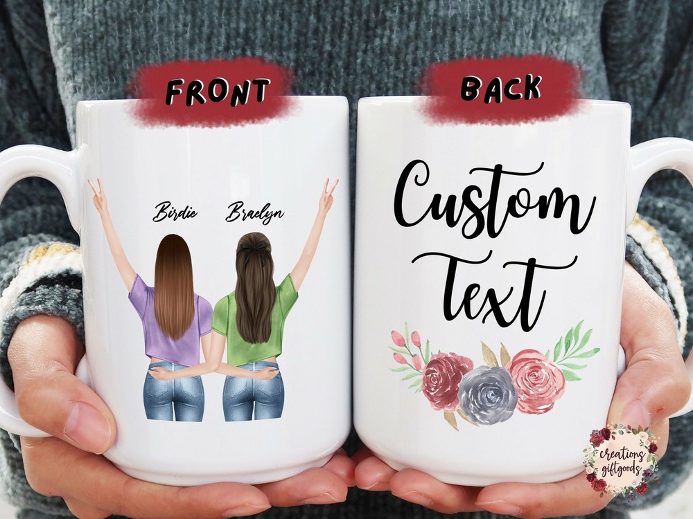 Custom Best Friend Birthday Gift Mug Personalized Gift Message Mugs Bff Gifts