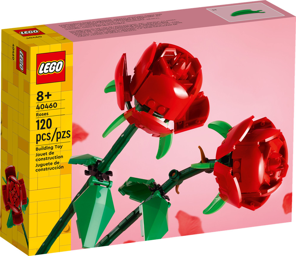 LEGO Botanicals Roses Building Kit 40460 for Ages 8+ with 120 Pieces