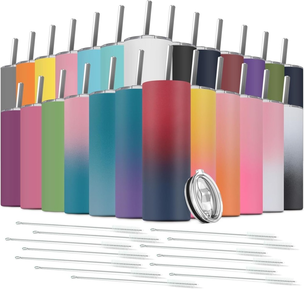 Stylish 20 oz Stainless Steel Insulated Tumbler - Hot & Cold Beverage Essential