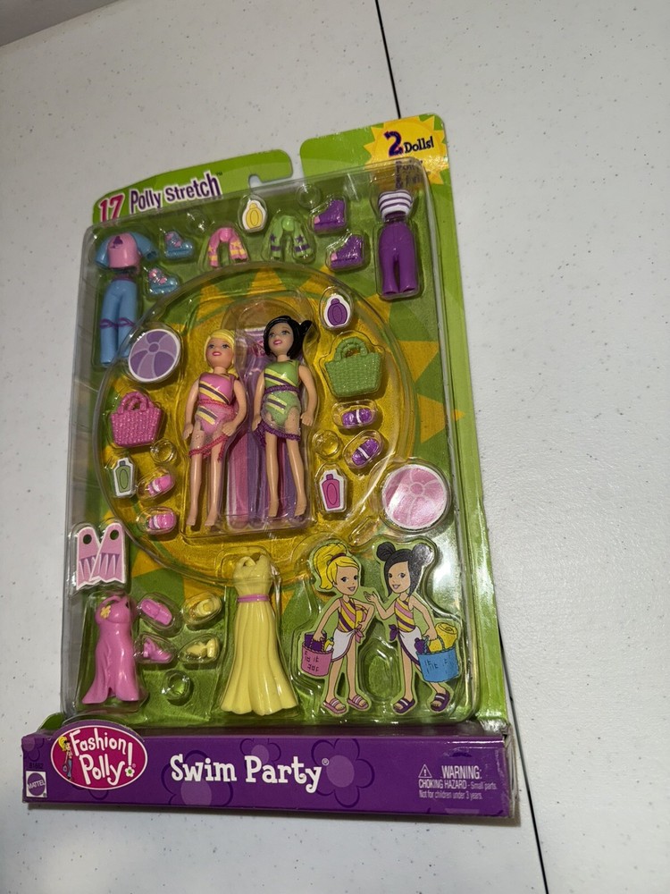 Polly Pocket Swim Party Polly & Ana - Sealed with Lite Damage to Package