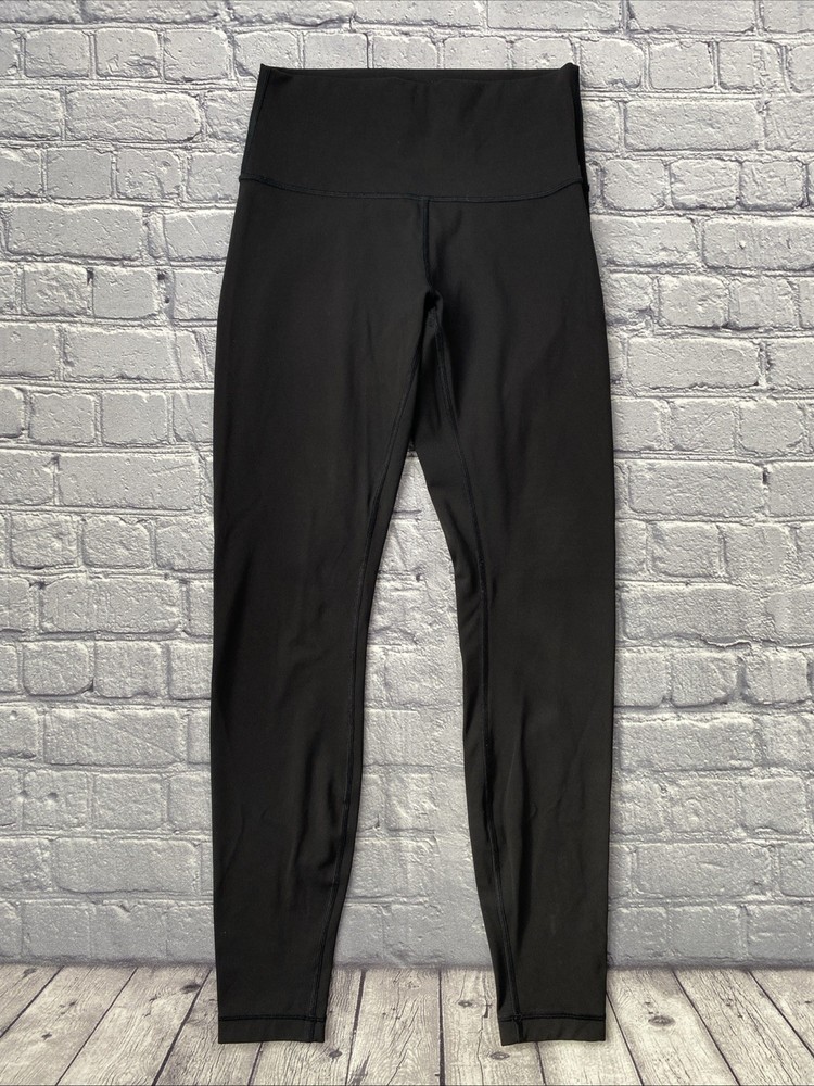 Lululemon Leggings Women’s Size 6 Black Running Athleisure Goth Chic Parisian