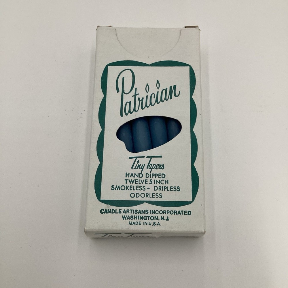 Patrician Candles 12 Pack 5 Inch Smokeless Dripless Odorless Taper Candles