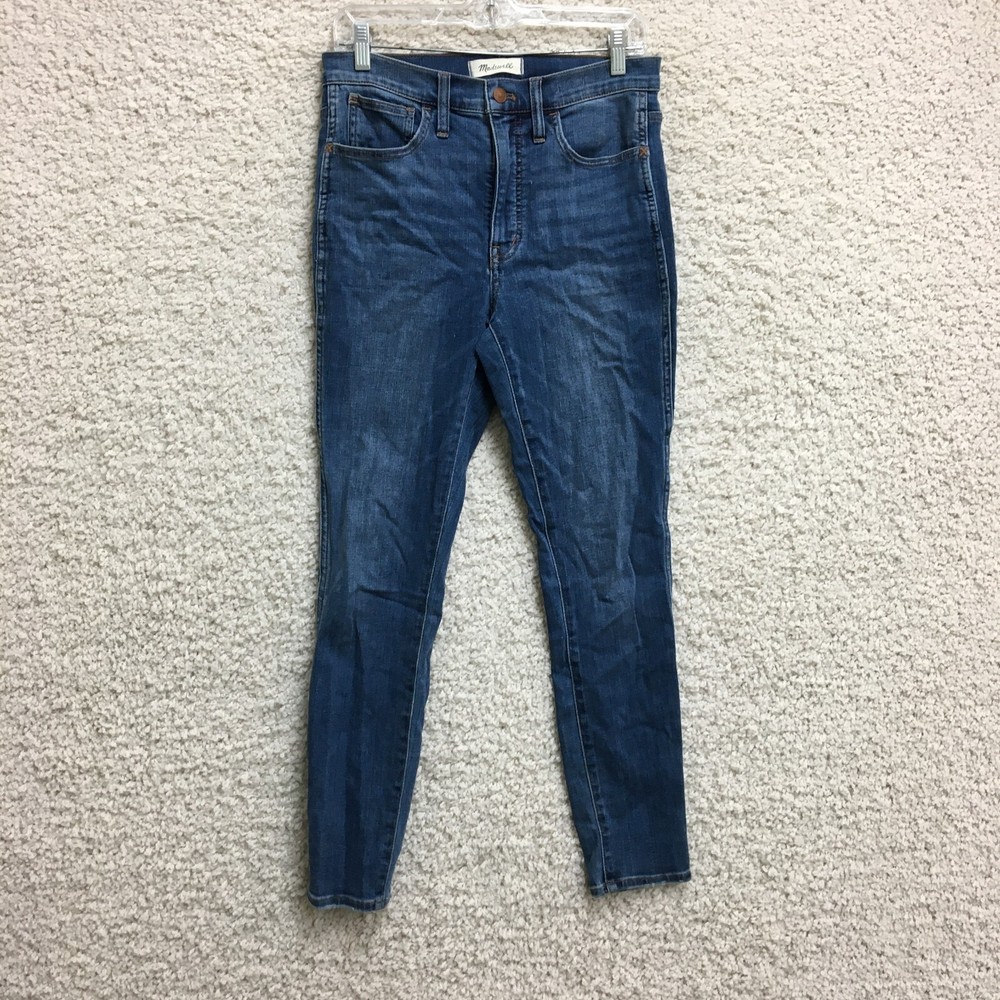Madewell Women's 27 High Rise Skinny Jeans Medium Wash Stretch Denim