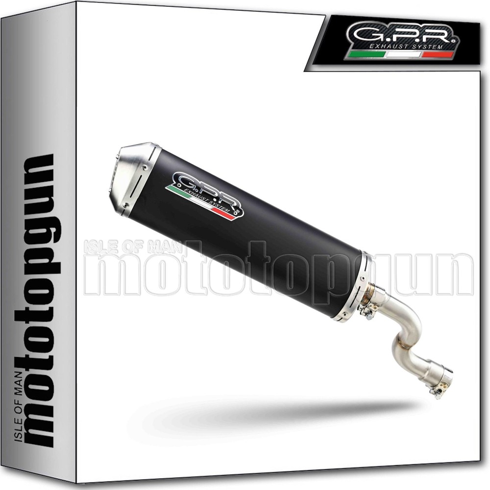 full system exhaust black gpr for piaggio vespa 300 gts touring super 2012 12