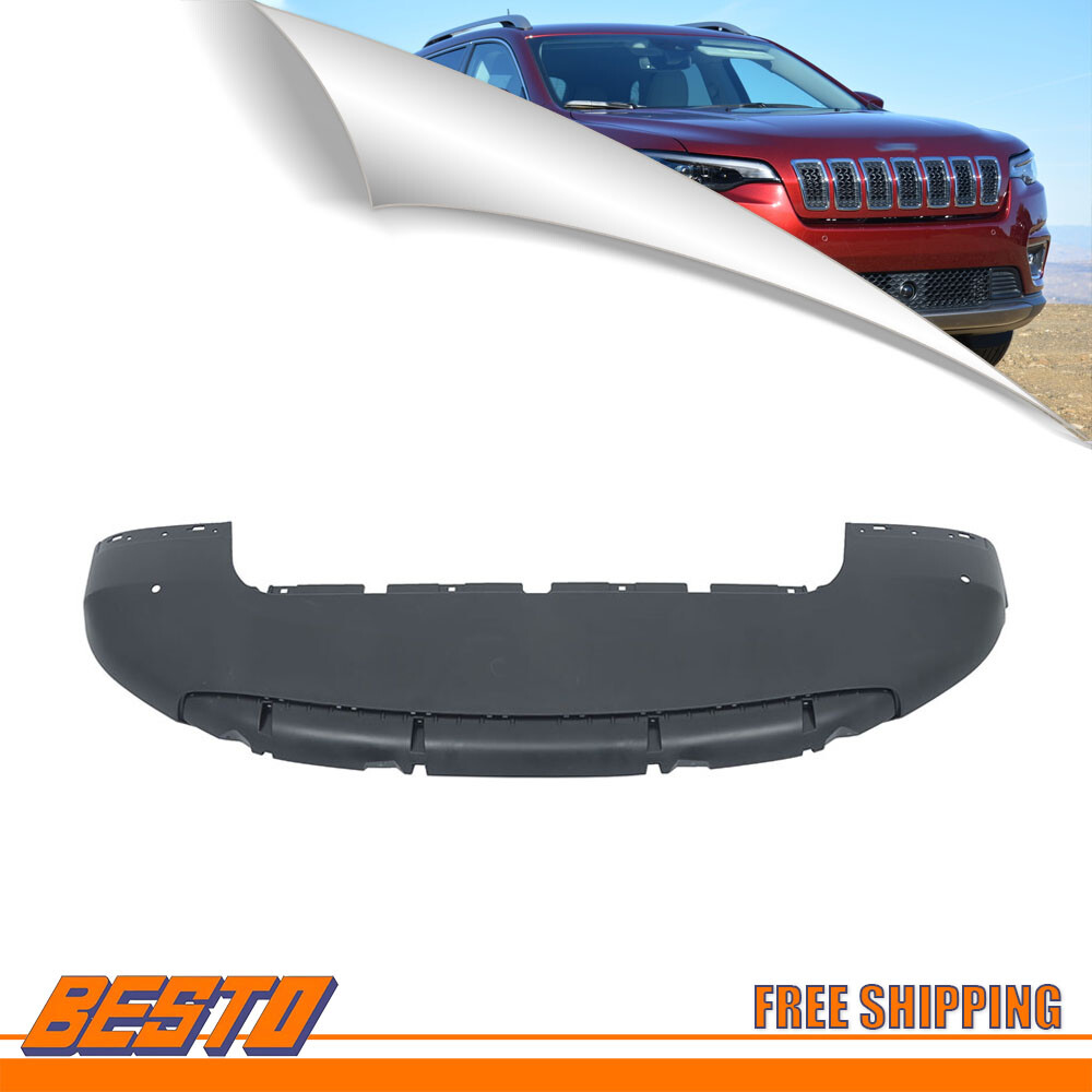 Front Lower Bumper Cover For 2019 2020-2023 Jeep Cherokee 68287975AB Black