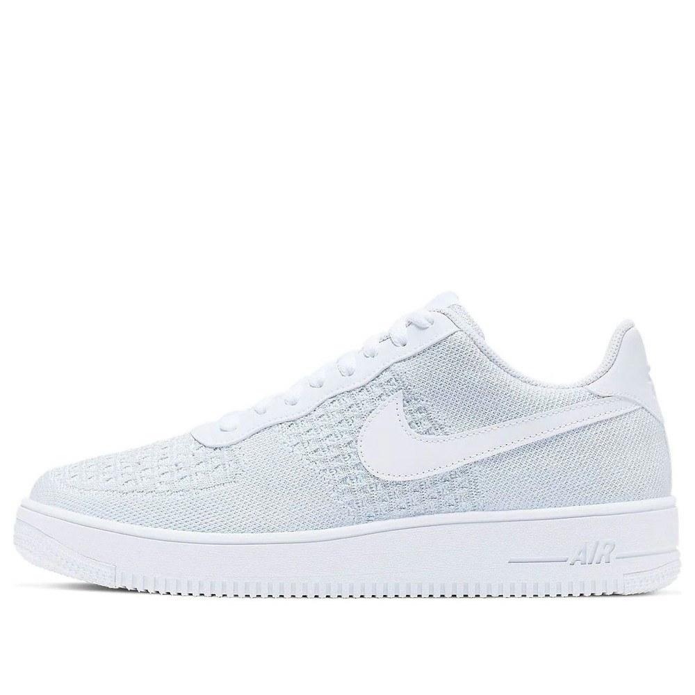 Nike Air Force 1 Flyknit 2.0 Mens Shoes Size 14 Grey Platinum White AV3042 100