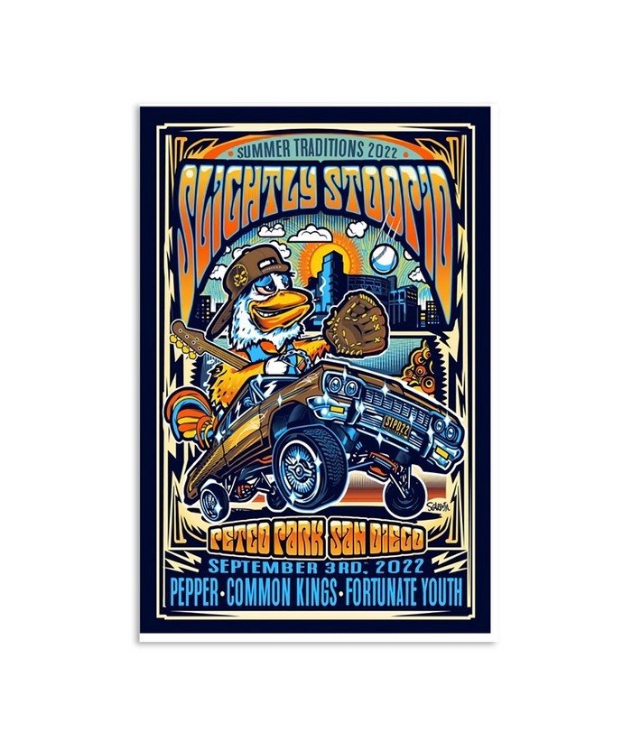 Slightly Stoopid San Diego Summer Traditions 2022 Concert Poster