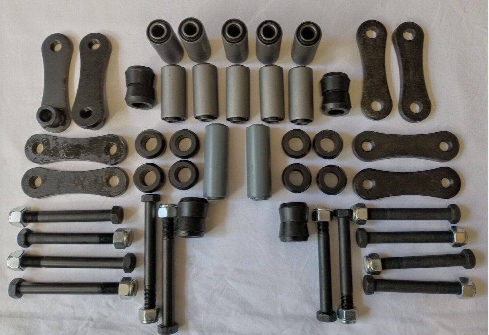 Land Rover Series 2/2A & 3 SWB Standard Suspension Bush Set & Shackle/Bolt Kits