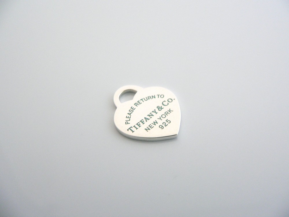 Tiffany & Co Return Blue Enamel Heart Pendant Charm 4 Necklace Bracelet Gift Art