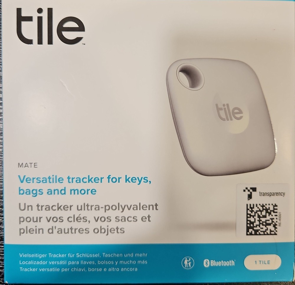 Tile Mate 2022 Universal Bluetooth Tracker - Black