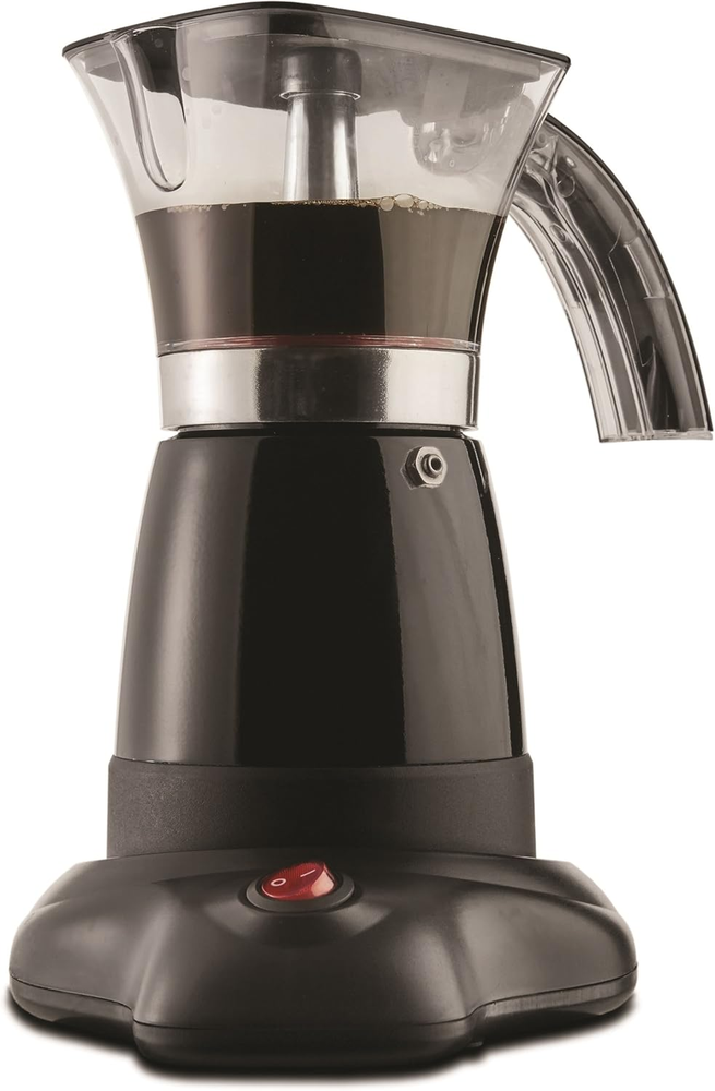 6-Cup Black TS-118BK Electric Moka Pot Espresso Machine