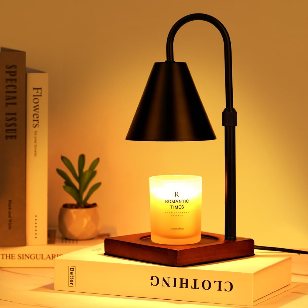 Modern Candle Warmer Lamp with Timer, Adjustable Dimmable Candle Lamp Warmer, Wo