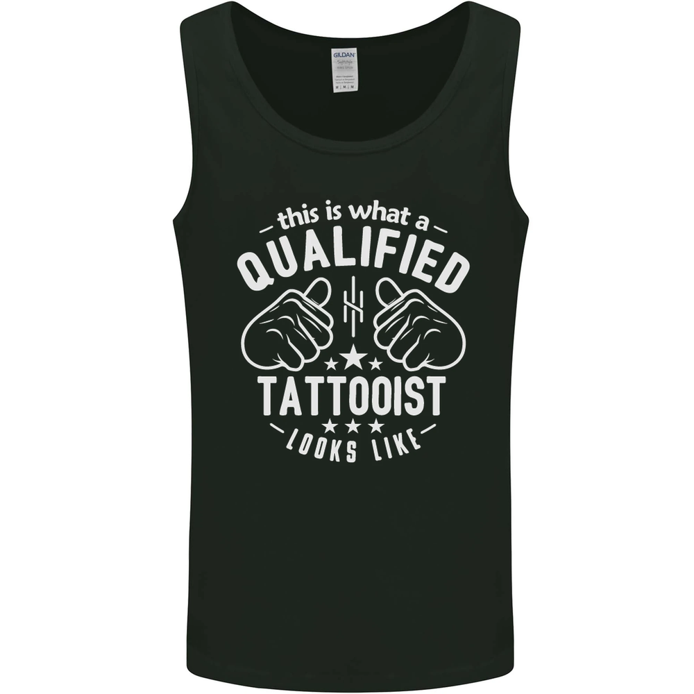 Skilled Tattooist Design Mens Vest Tank Top  