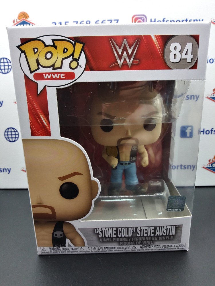 Stone Cold Steve Austin WWE Funko Pop #84 with Championship Belt