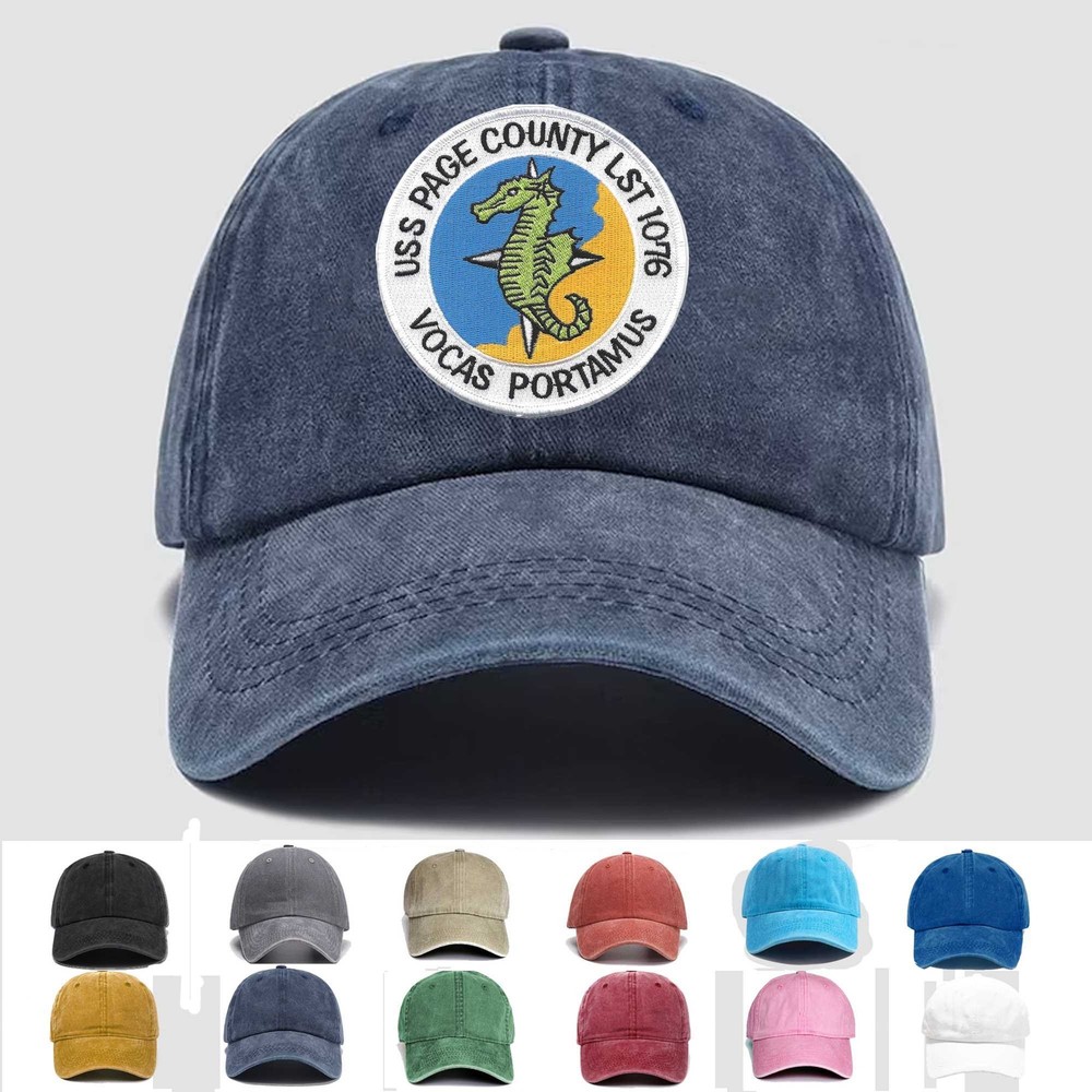 Custom Personalization Embroidered Hat LST-1076 Page County, Veteran Cap, Gift