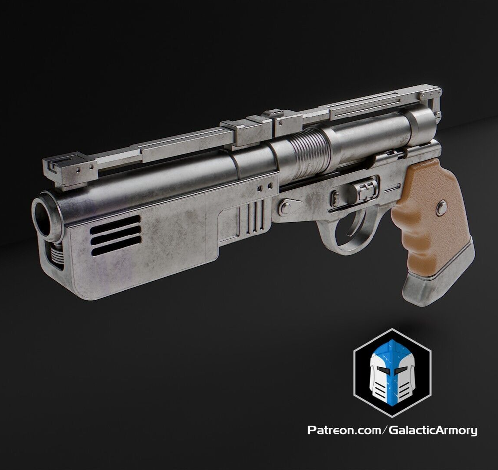 Custom 3D Printed Jedi Survivor Blaster - Enforcer Replica Prop 1:1 (Painted)