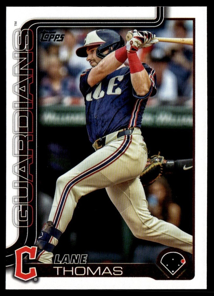 2025 Topps Series 1 Lane Thomas Cleveland Guardians Card #3 MLB Baseball