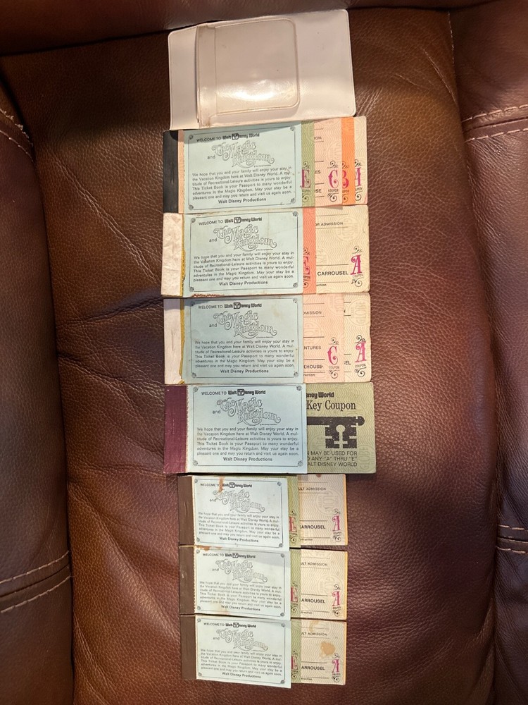1971 Walt Disney World Junior ticket coupon book vintage 70s Disney collectible-image