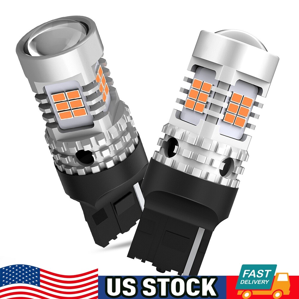 AUXITO 7440 Amber LED Turn Signal Light Bulbs Anti Hyper Flash Canbus Error Free