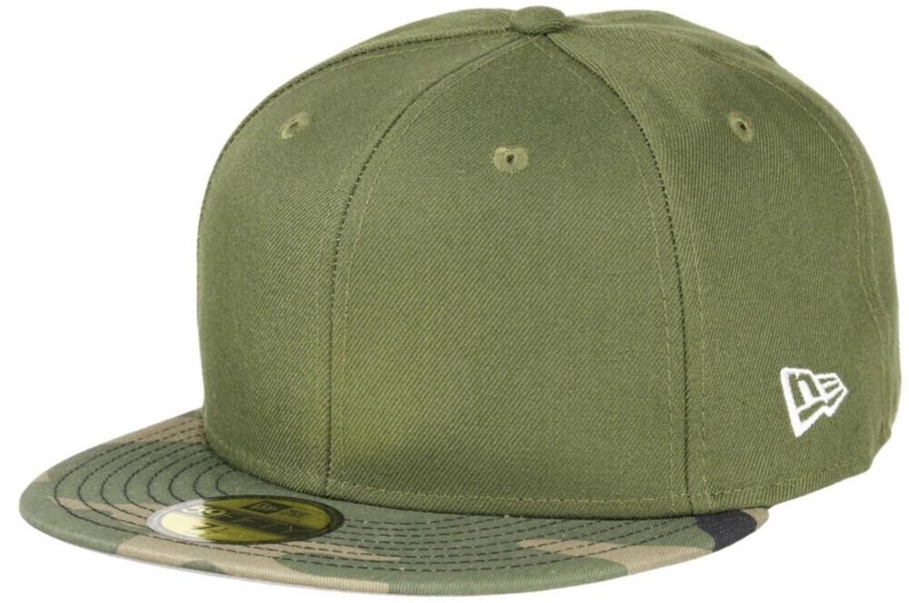 New Era Camo Olive 2 Tone Blank 59Fifty Fitted Baseball Cap Uni Men