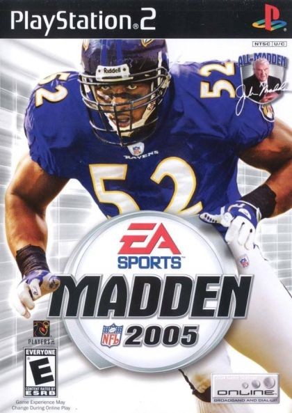 Madden NFL 2005 Football Video Game for PS2 Xbox PC
