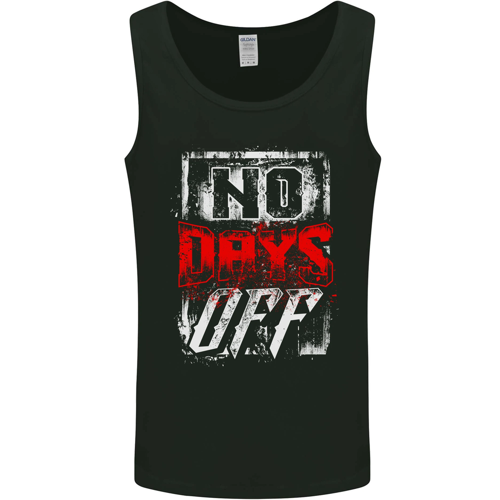 No Days Off Gym Bodybuilding Training Top Mens Vest Tank Top