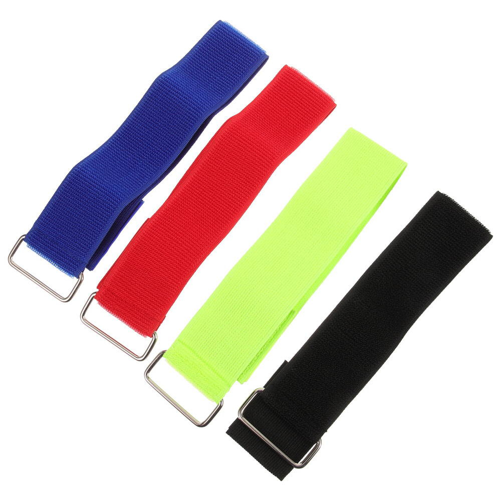 4 Pcs Adjustable Fastener Lunch Box with Tie Strap Nylon Container Fixed