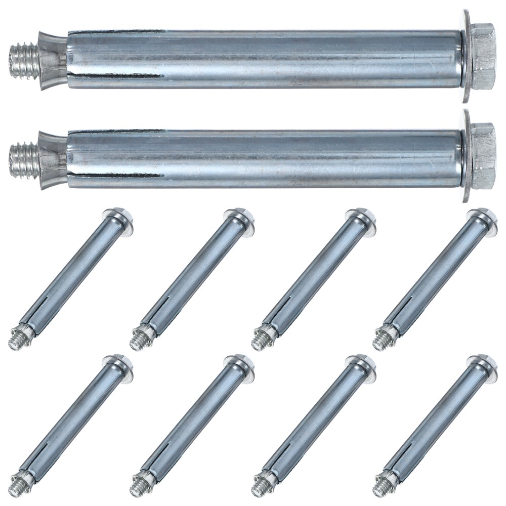 10 Pcs Masonry Screw Anchors for Concrete and Brick Fixing