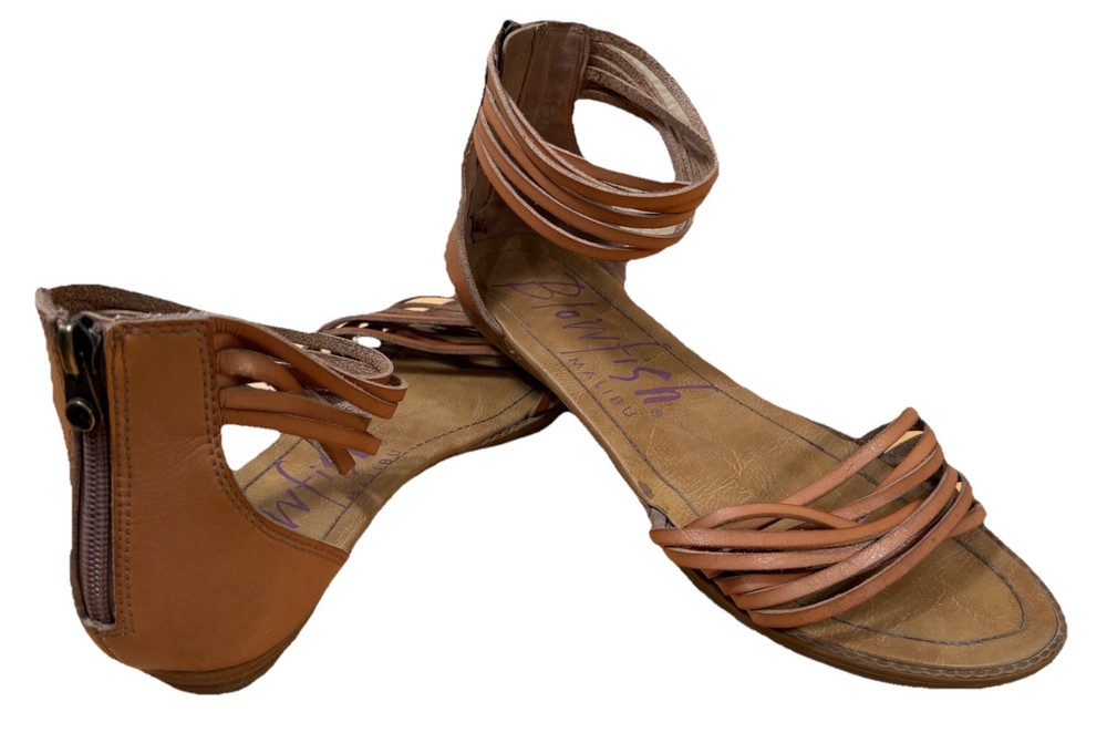 Blowfish Malibu Women's Baot-K Shoes Tan Beige Brown Size 11 Sandal Flats