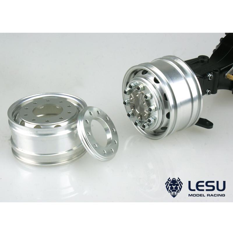 Limited Time Offer:LESU Metal Front Wheel Hub for 1/14 Flange Axle RC Truck-image