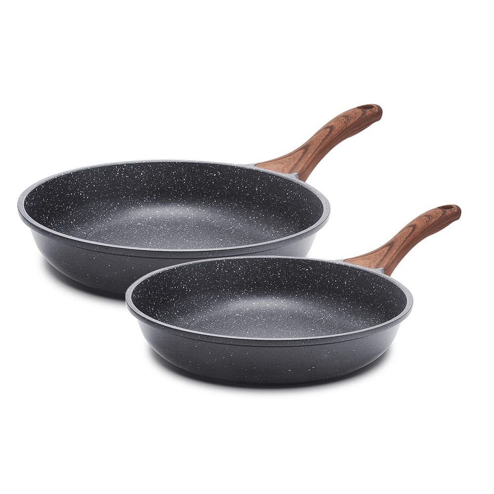 Nonstick Frying Pan Skillets, Swiss Granite Coating Omelette Pans, Healthy Co...