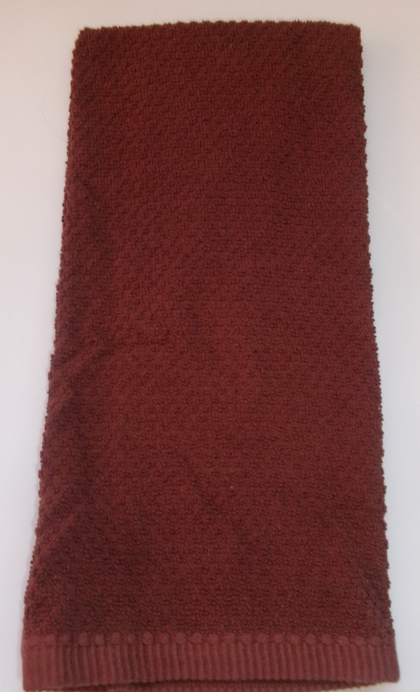 Solid Brown Uncut Cotton Kitchen Towel - Essential Home Must-Have-image