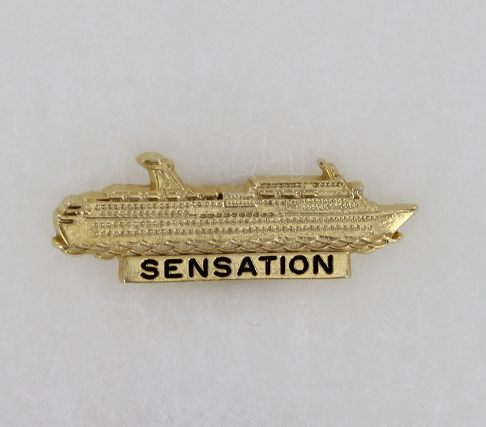 Vintage Carnival Cruise Line  Ship Tack Pin - Sensation