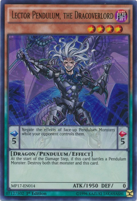Lector Pendulum Dracoverlord MP17 Ultra Rare 1st Ed Near Mint