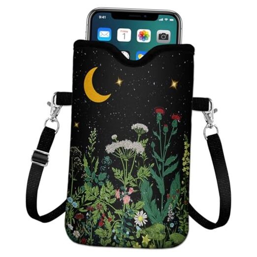 Wildflower Neoprene Phone Sleeve Pouch Case for Cell Phones
