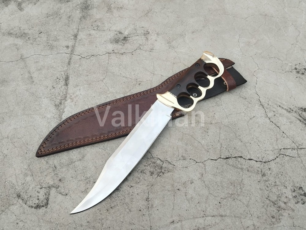 Custom Handmade D2 Steel TACTICAL BOWIE HUNTING KNIFE COMES with SHEATH