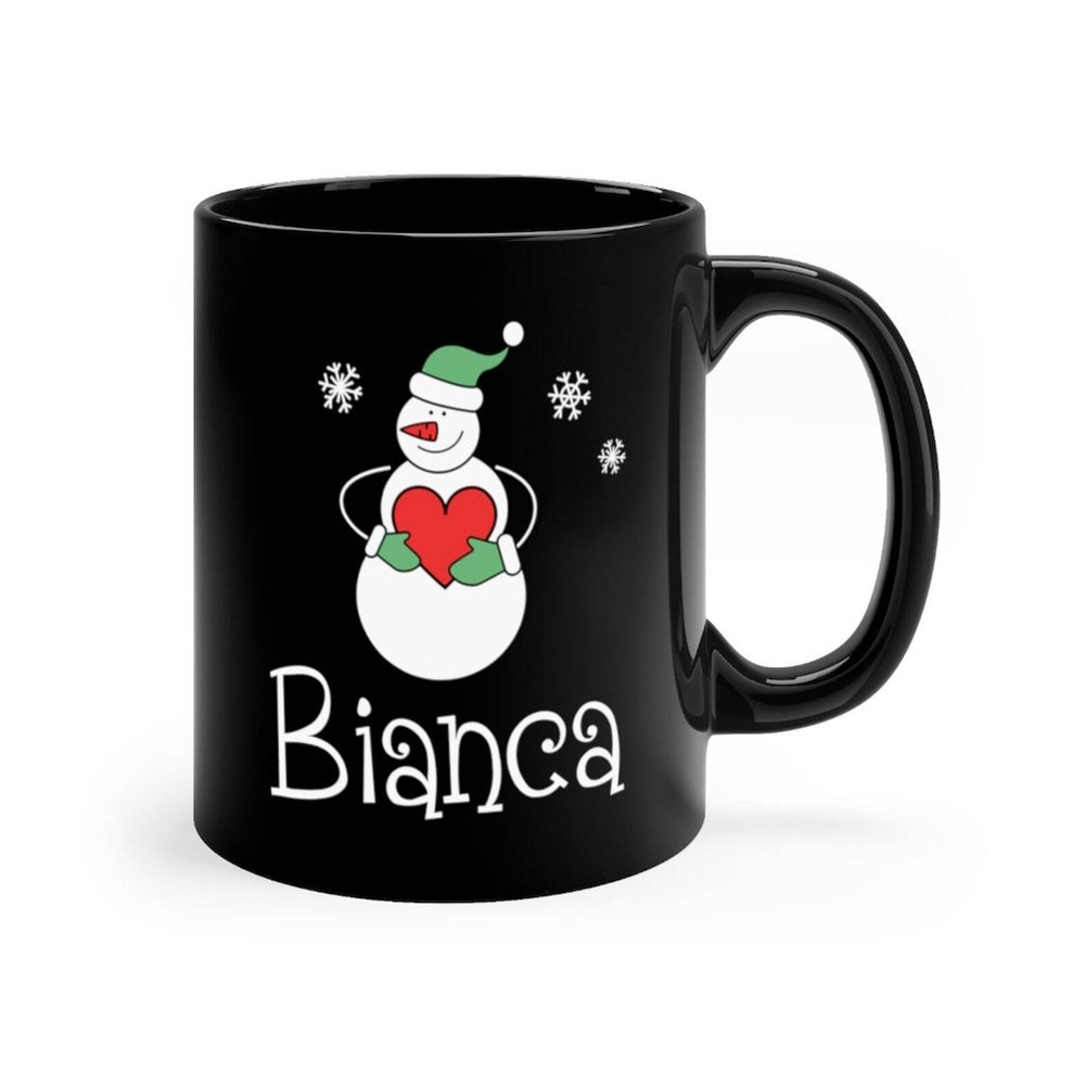 Christmas Mug Personalized Custom Name Gift Black Custom Christmas Mug Xmas Cup