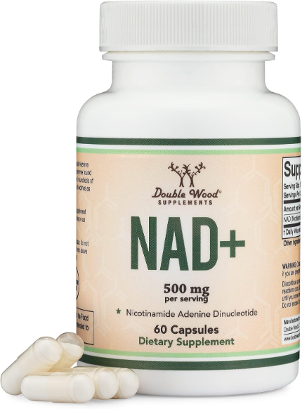 NAD Supplement (500mg of 95% Pure NAD+ Per Serving, 30 Day Supply) NAD Booster S