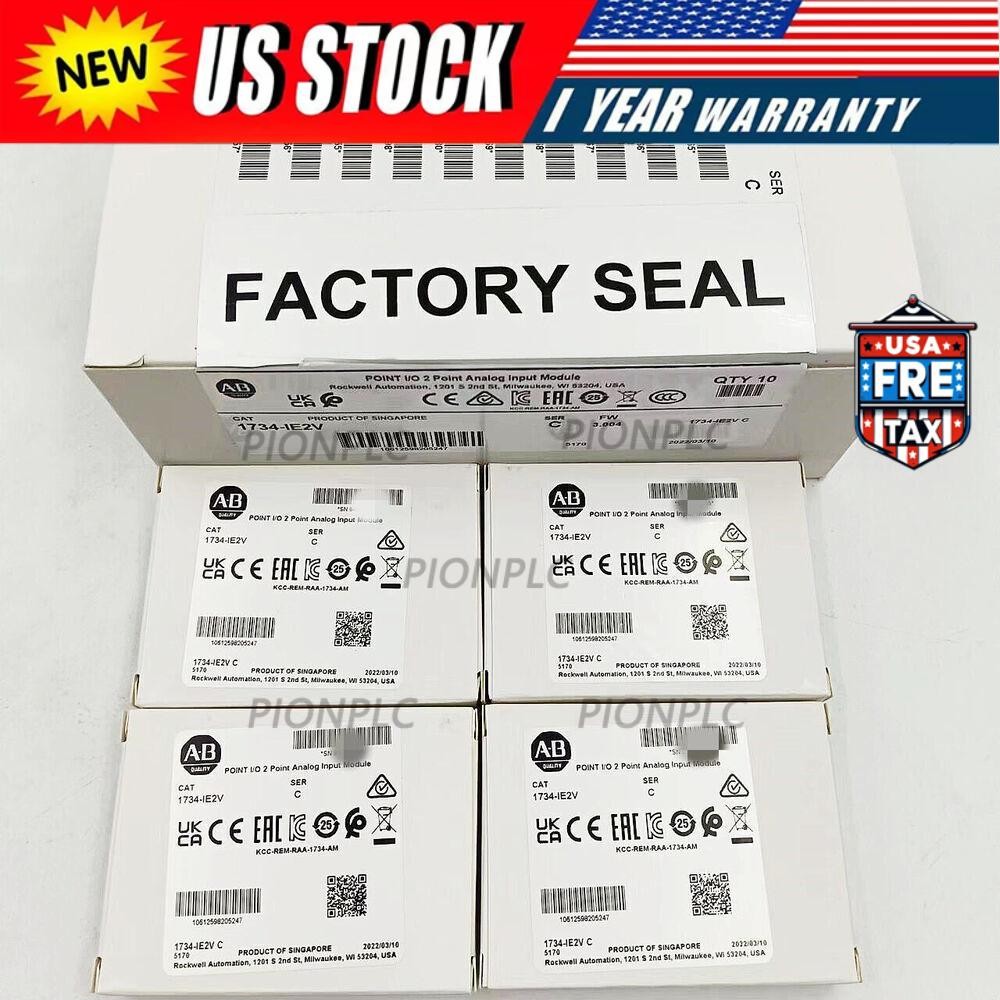 New Factory Sealed AB 1734-IE2V I/O 2 Point Analog Input Module 1734IE2V
