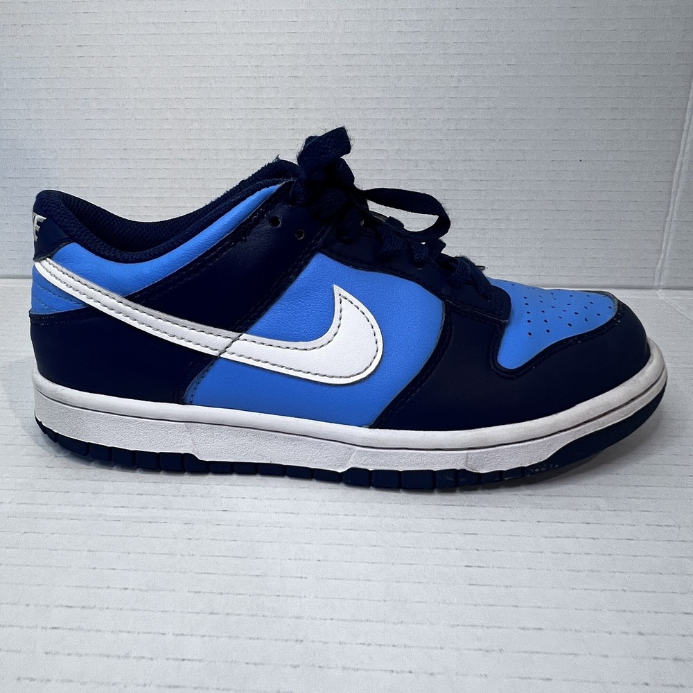 Nike Dunk Low Shoes Youth Size 5.5Y University Blue Navy GS Sneakers HF0031-400